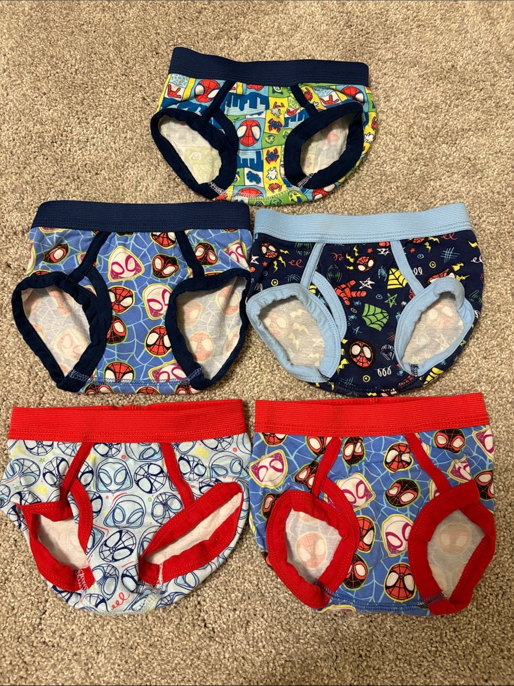 EUC toddler boys Spiderman briefs